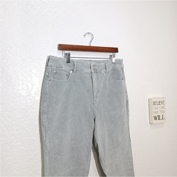 We The Free CRVY Foxy Velvet Pants, Silver, Size 34, EUC! - Picture 4 of 7